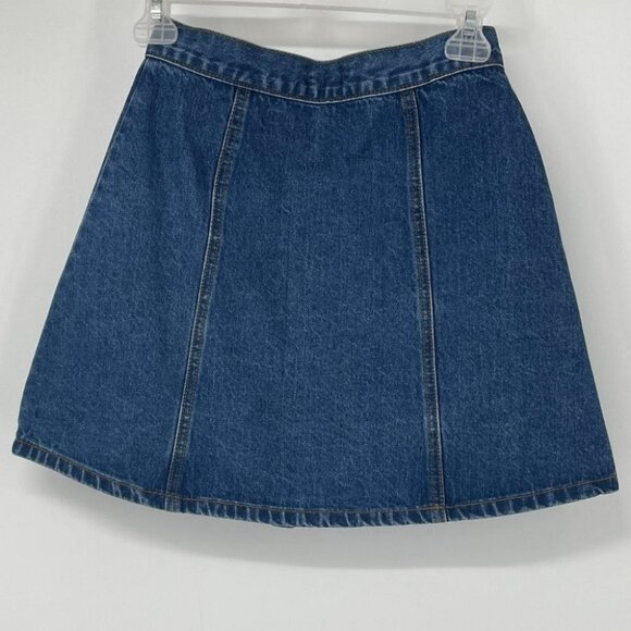 BDG denim buttoned circle mini skirt xs - Picture 2 of 12